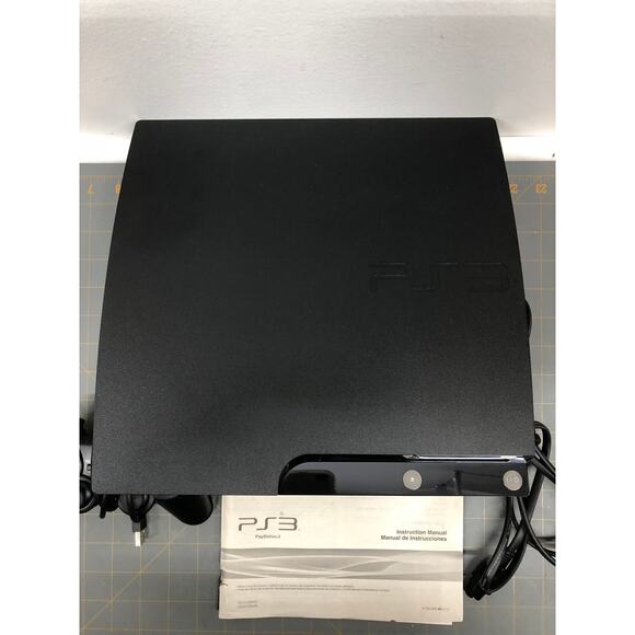 Sony Playstation 3 PS3 slim Console CECH-2001B with one controller & Power Cord - Picture 5 of 12